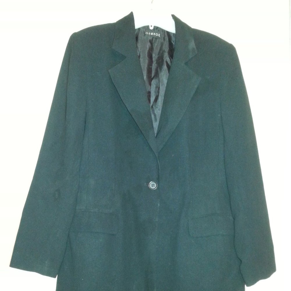 GEORGE BLAZER JACKET SIZE 7/8 BLACK